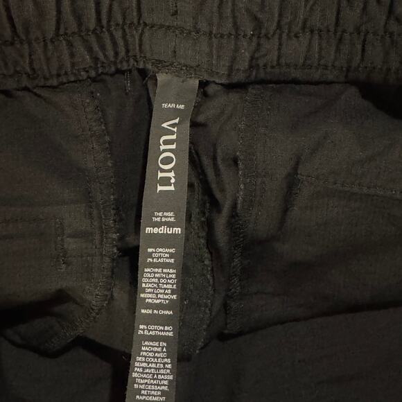 Vuori Medium Vintage Ripstop Shorts Drawstring Pockets Mid-Rise Raw Hem Womens - Picture 6 of 8